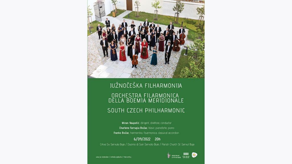 Južnočeška filharmonija u Bujama – koncert u Crkvi Sv. Servula