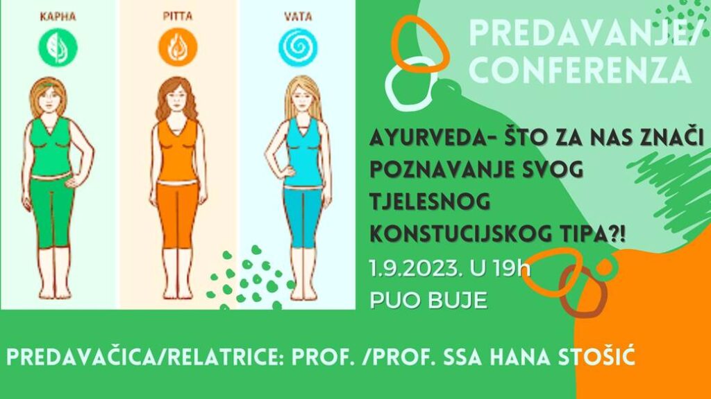 Predavanje o ayurvedi u Bujama 1. rujna