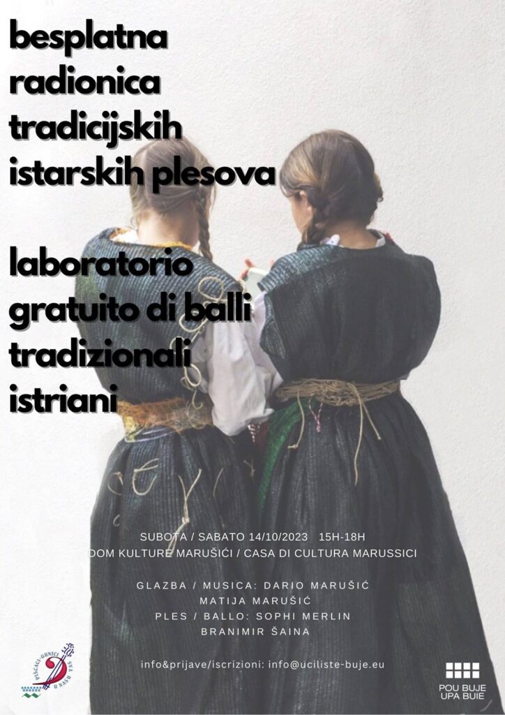 Besplatna radionica tradicijskih istarskih plesova, Marušići 14/10/23