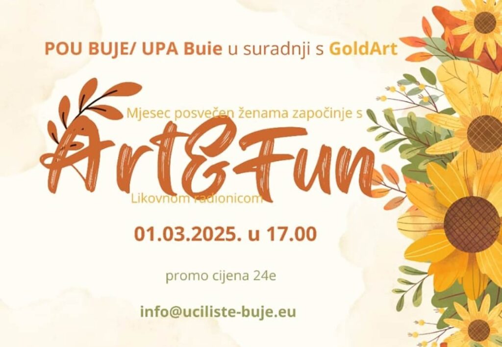 Art&Fun likovna radionica – POU Buje