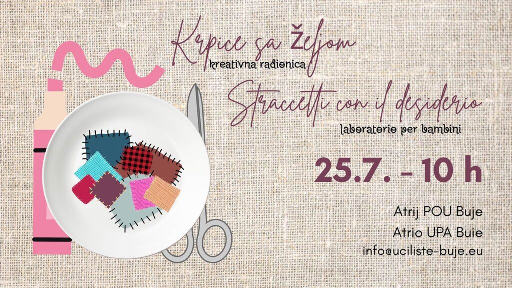 Radionica za djecu: Krpice sa željom – POU Buje
