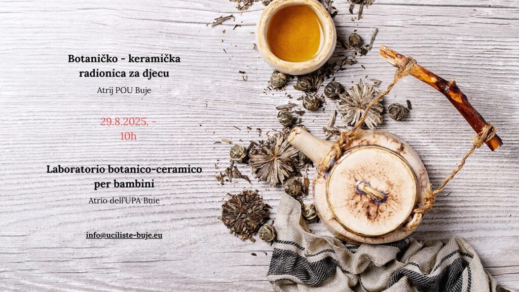 Botaničko-keramička radionica za djecu – POU Buje – 29.8.2025.