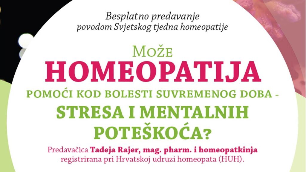 Povodom Svjetskog tjedna homeopatije – besplatno predavanje