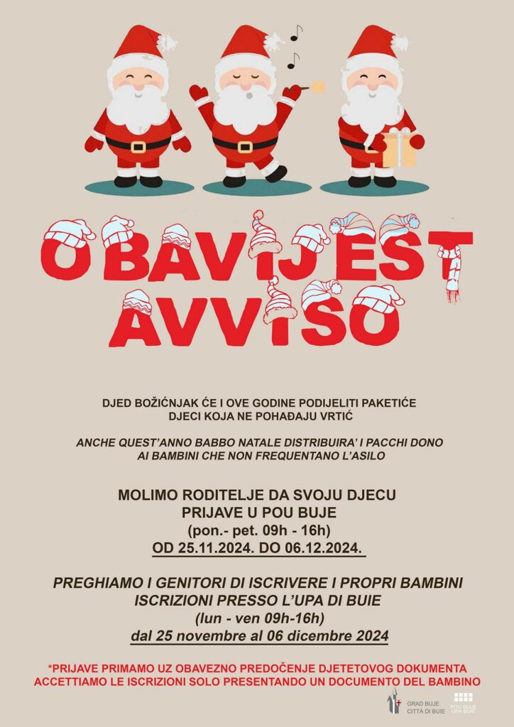 Djed Božićnjak donosi poklone za djecu koja ne pohađaju vrtić!