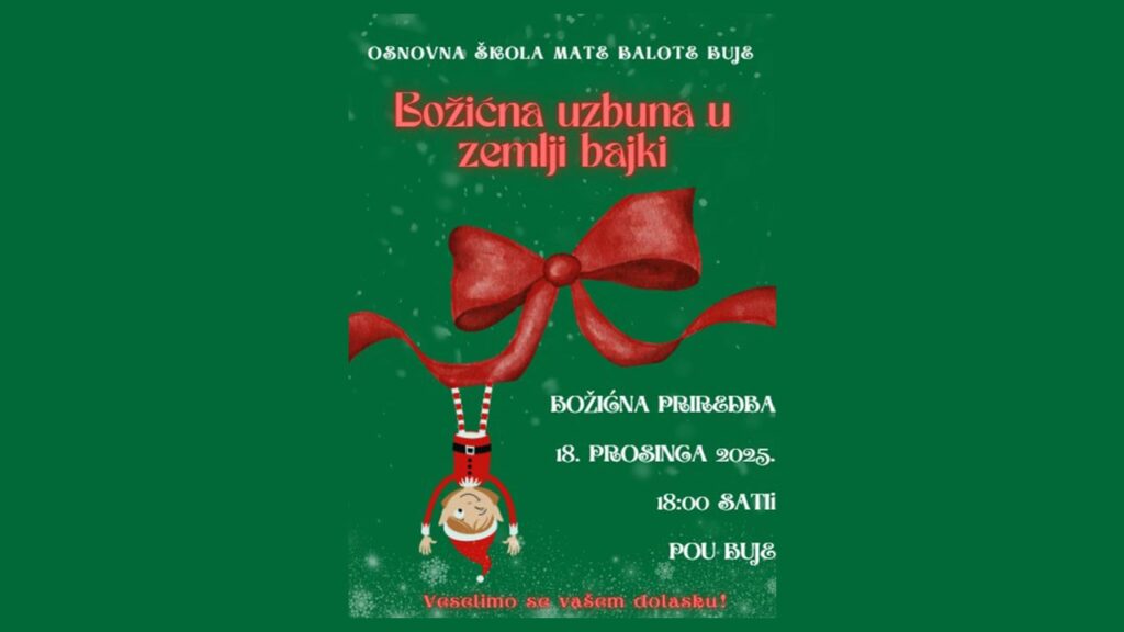 Božićna priredba Osnovne škole Mate Balote Buje u Bujama