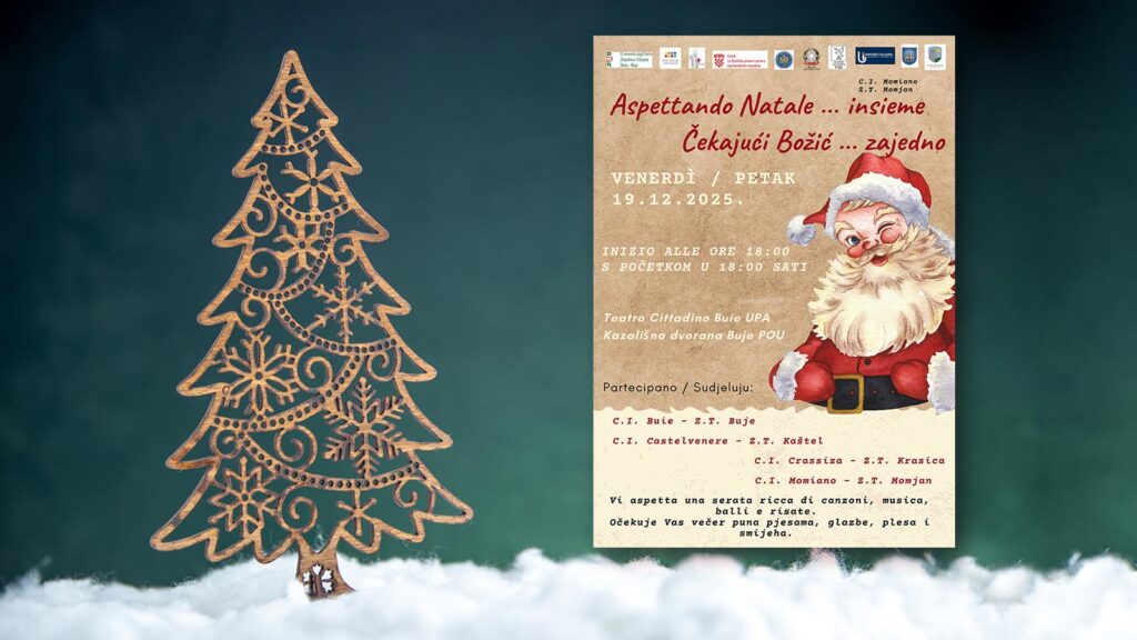 Čekajući Božić zajedno – blagdanska večer pjesme i plesa u Bujama