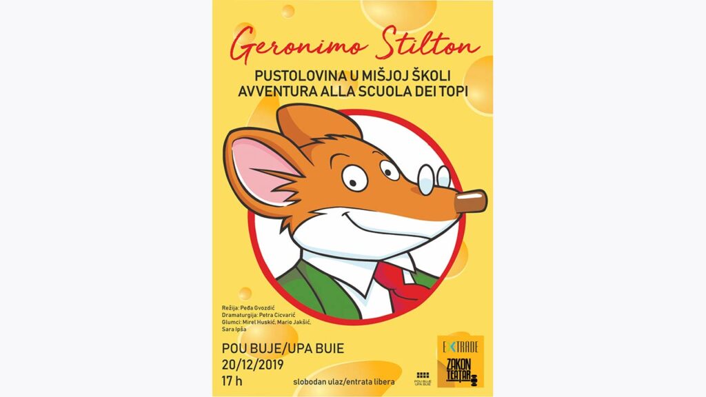 Geronimo Stilton u Bujama predstava za djecu