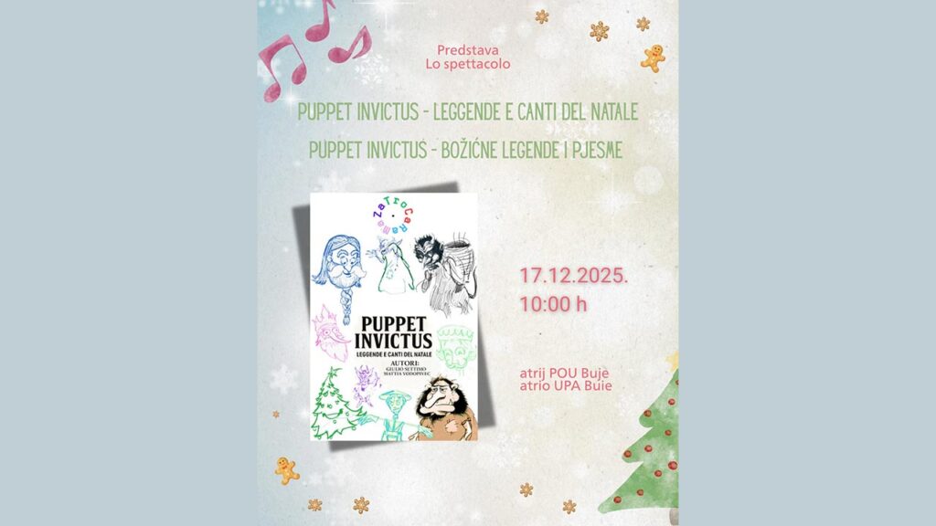 Puppet Invictus Božićna predstava u Bujama