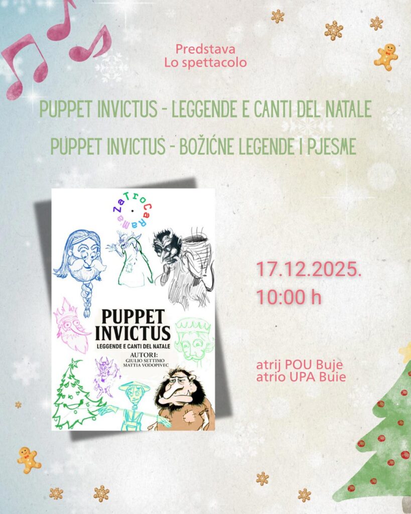 Puppet Invictus Božićna predstava u Bujama